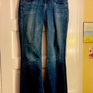 citizens of humanity zipper closure flare jeans